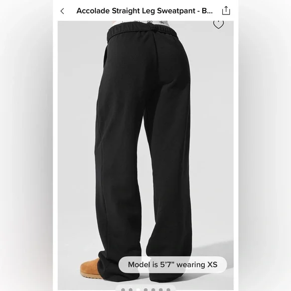 Alo Accolade Straight leg sweatpants size medium NWT - Picture 2 of 7